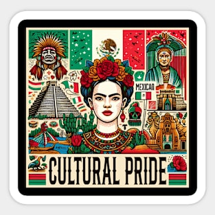 Cultural Pride , that celebrates Mexican heritage and history, Cinco de Mayo Sticker